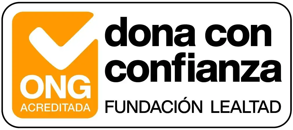 sello dona con confianza - ONG acreditada - FUNDACIÓN LEALTAD