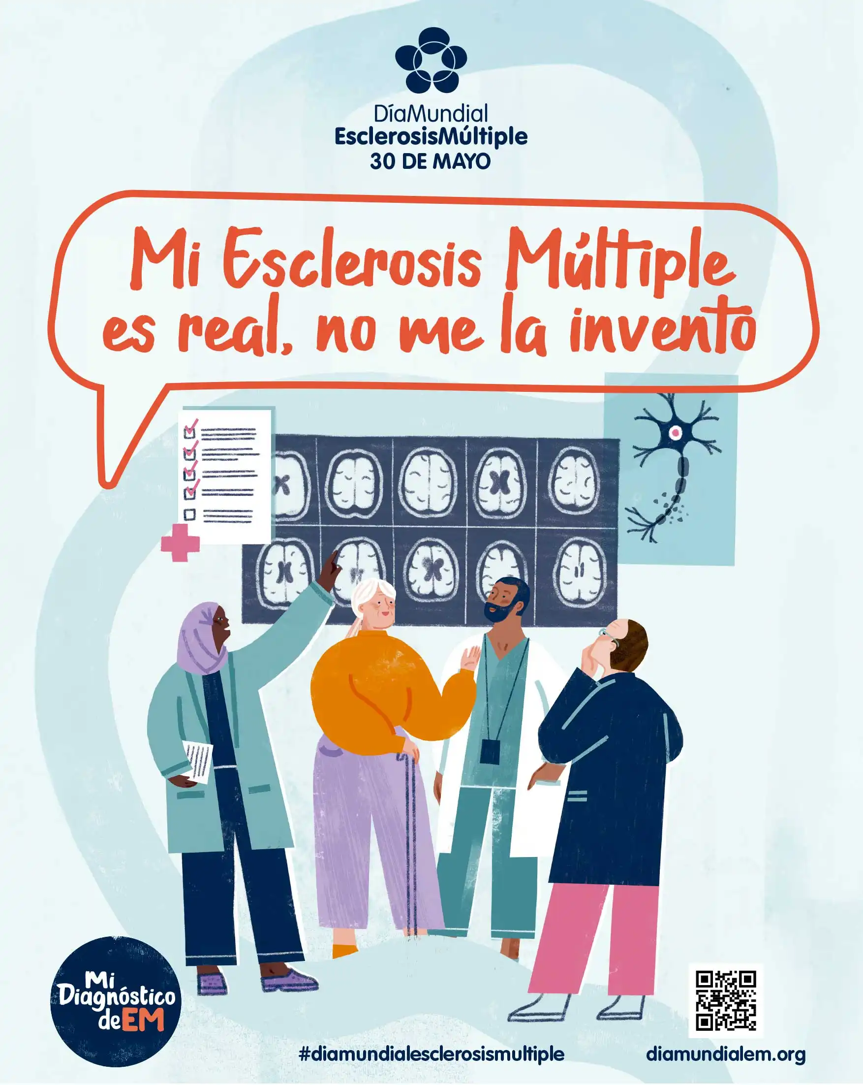 Cartel del Día Mundial de la Esclerosis Múltiple 2025