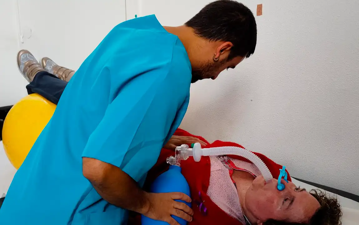 fisioterapia respiratoria en EM Navarra